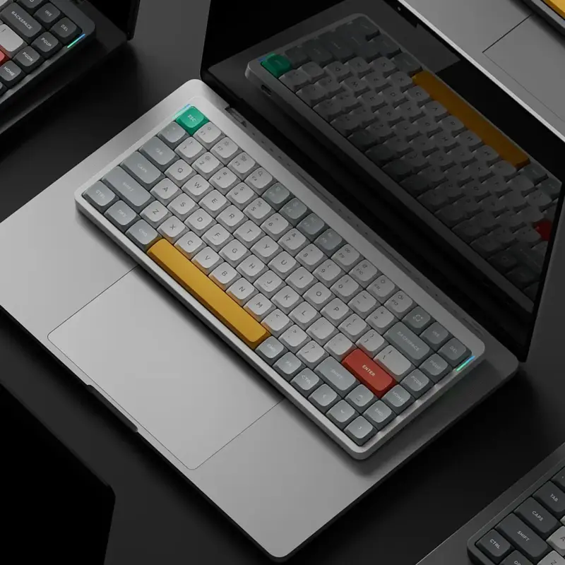 Teclado nuphy Air75 V2 inalámbrico RGB hot swap blanco