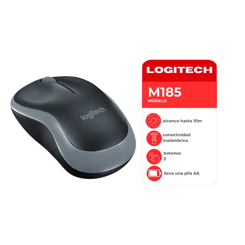 MOUSE LOGITECH M185 WIRELESS