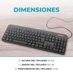 Teclado Multimedia K227 Con Cable Usb Global