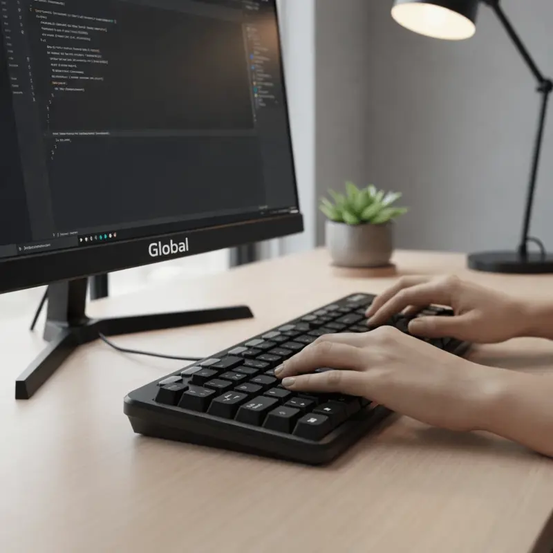 Teclado Multimedia K227 Con Cable Usb Global