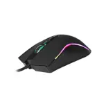 Mouse programable USB 6D+scroll Gaming RGB 6400 DPI y aceleracion 22.5G Nisuta NSMOGZ8 Negro