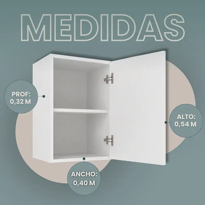 ALACENA 0.40MTS 85005 BL TABLES