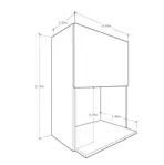 ALACENA 0.60 PORTAMICRO 85006-BL TABLES