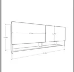 ALACENA 1.40MTS 85008-BL TABLES