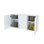 Mueble Alacena Cocina 3 Puertas Melamina 120cm Color Blanco Centro Estant