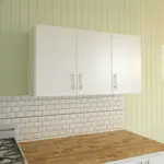 Mueble Alacena Cocina 3 Puertas Melamina 120cm Color Blanco Centro Estant