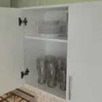 Mueble Alacena Cocina 3 Puertas Melamina 120cm Color Blanco Centro Estant