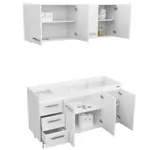 COMBO COCINA 1.40 EXPRESS BLANCO MELAMINA S/BACHA