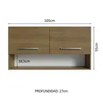Alacena Cocina Madesa Emilly 105 Cm