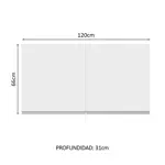 Alacena Madesa Glamy Dos Puertas 120 X 66 Cm