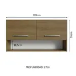 Alacena Cocina Madesa Emilly 105 Cm