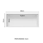 Alacena Madesa Glamy 1 Puerta Rebatible 80cm