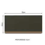Alacena 1 puerta Rebatible Madesa Reims 70 Cm