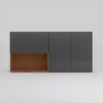 Alacena Stone EMC 160 cm Olmo Y Gris Grafito