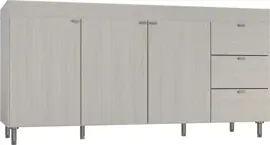 Bajo Mesada 4003 160X80x47cm, 3 Pu...