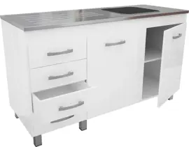 Bajo Mesada 140Cm 611 Blanco