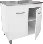 BAJO MESADA 80CM 613 2P BL MUEBLES ORLANDI