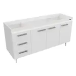 BAJO MESADA 1.60 EXPRESS BLANCO MELAMINA S/BACHA