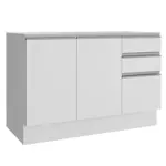 Bajo Mesada Madesa Glamy Mueble Cocina 2 Puertas 3 Cajones