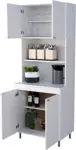 KIT DOBLE COCINA 4077 BLANCO MUEBLES ORLANDI