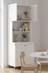 KIT DOBLE COCINA 4077 BLANCO MUEBLES ORLANDI