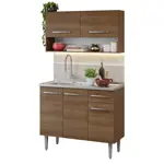 Combo de Cocina Bajo Mesada Con Bacha + Alacena Madesa Emilly 