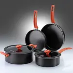 Set 2 Sartenes Y 2 Cacerolas Con Tapa Marmicoc Trend2 Negro