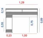 ESCRITORIO GAMER PC 3047-NFA TABLES
