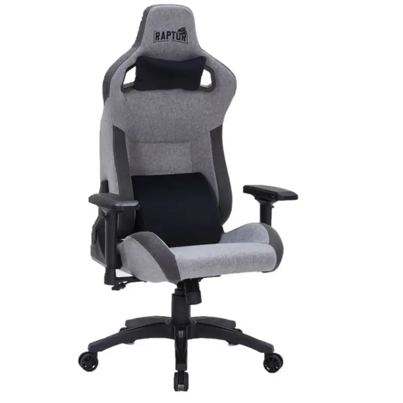 Silla Gamer Raptor R20 Tela Gris