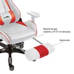 Silla Gamer River Plate Con Apoya Pies Producto Oficial