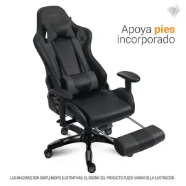 Silla Gamer  Silla Gamer Apolo Negr...