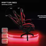 SILLA GAMER ALIVER RAPTOR ERGONOMICA-VIBRA MASAJES-REPOSAPIES