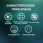 Heladera Hisense 267L Top Mount No Frost Color Blanca RT3N250NAW