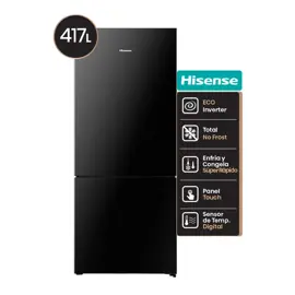 Heladera Combi  417L Negra Rb3p422n...