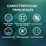 Heladera Hisense Con Dispenser 379L Top Mount Inverter No Frost Inox RT3N375NMC