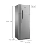 Heladera con freezer Gafa HGF368AFP Plata 330lts