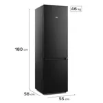 Heladera Gafa 265L Bottom Freezer Puerta Reversible Negra HGBF270N