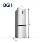 Heladera BGH Combi No Frost Inox 312 Litros
