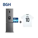 Combo Heladera Inverter No Frost BGH 312L Dark Inox BRC330I2A + Camiseta BGH adidas Talle M