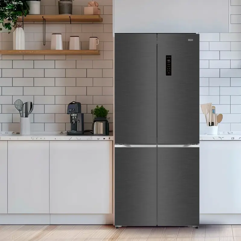 Heladera BGH Multidoor No Frost Dual Inverter Dark Inox 402L