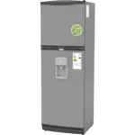 Heladera CONQUEROR 364 Litros Con Dispenser Plata 2F-1800PDa