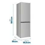 HELADERA PHILCO 299LT COMBI NOFROST-PLATA