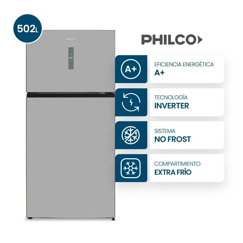 HELADERA PHILCO 502LT NOFROST INVERTER