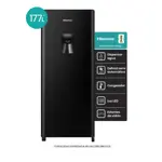 heladera hisense single door 177 l dispenser de agua rl230wb color negro