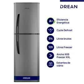 Heladera Con Freezer Cíclica 314 L Gris  Hdr320f50e