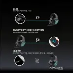 Headset gamer inalámbrico Aimzone Negro GHS-K10-BK