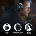 Headset gamer Aimzone Negro micrófono desmontable AZ709