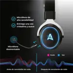 Headset gamer Aimzone Negro micrófono desmontable AZ709