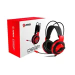 Auriculares MSI Gaming Headset DS501 Jack 3.5 rojo y negro