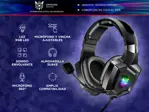 Auriculares Gamer Onikuma K8 Micrófono y Luz RGB LED